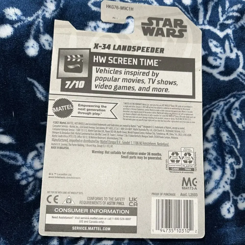 NIB! Hot Wheels Star Wars Series X-34 Landspeeder 2025 Case D Collector Edition